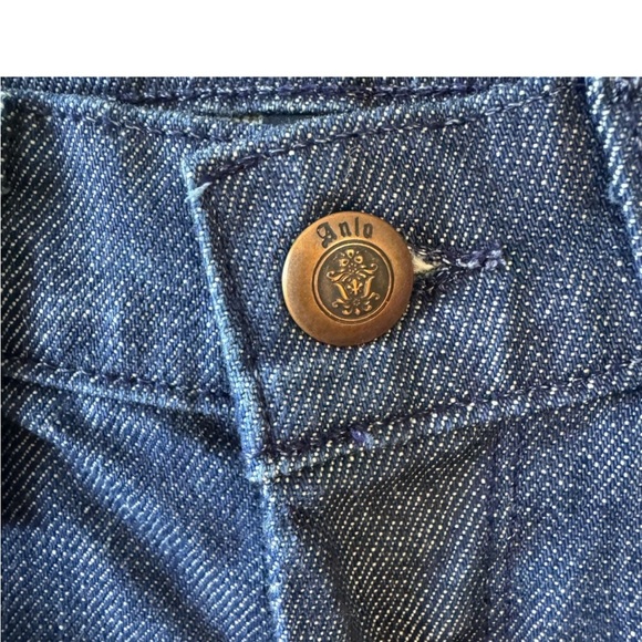 Anlo low rise dark blue Caspian vintage wash bootcut jeans - Picture 6 of 7